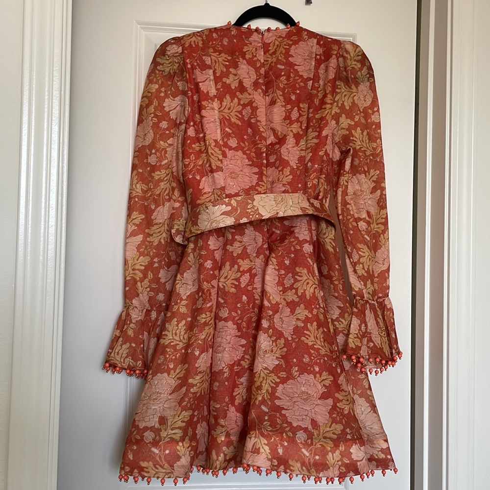 Kaleidoscope belted embellished floral-print linen and silk-blend mini dress - Picture 8 of 10